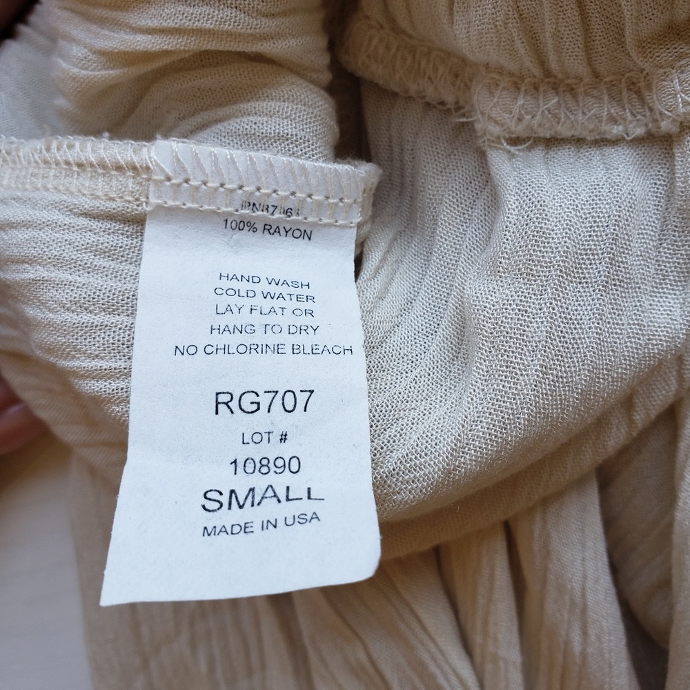 Elan NWT wide leg cream colored romper jumpsuit - Picture 4 of 5
